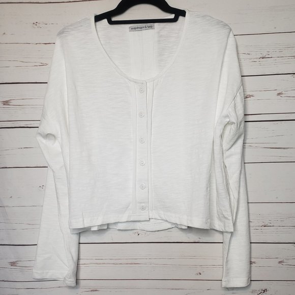 Snapdragon & Twig Tops - Snapdragon & Twig Button Front Top